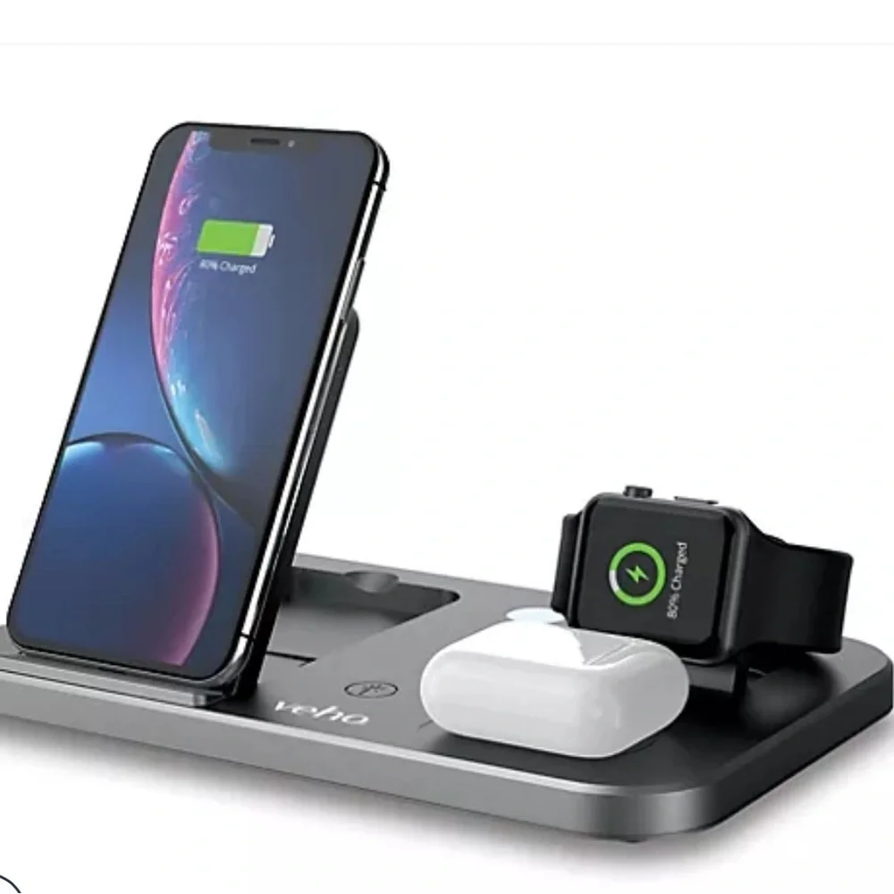 Veho DS-7 Qi‎ Wireless Multi-Charging Station w/LED Night Ligh